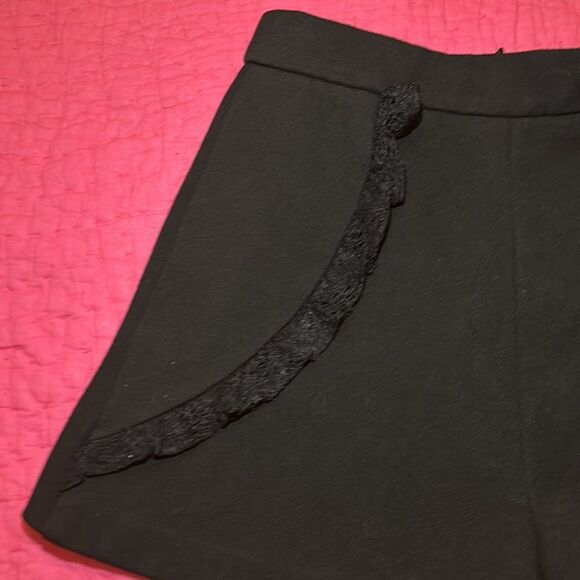 Maje lace detailed Black Women's Shorts, XS - Picture 4 of 9